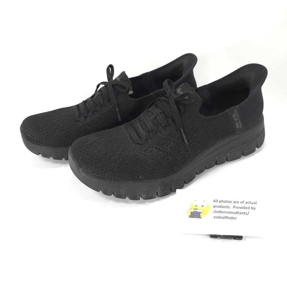Skechers Slip Ins Graceful First Blush Athletic Shoe Womens Size 10 100736 Black
